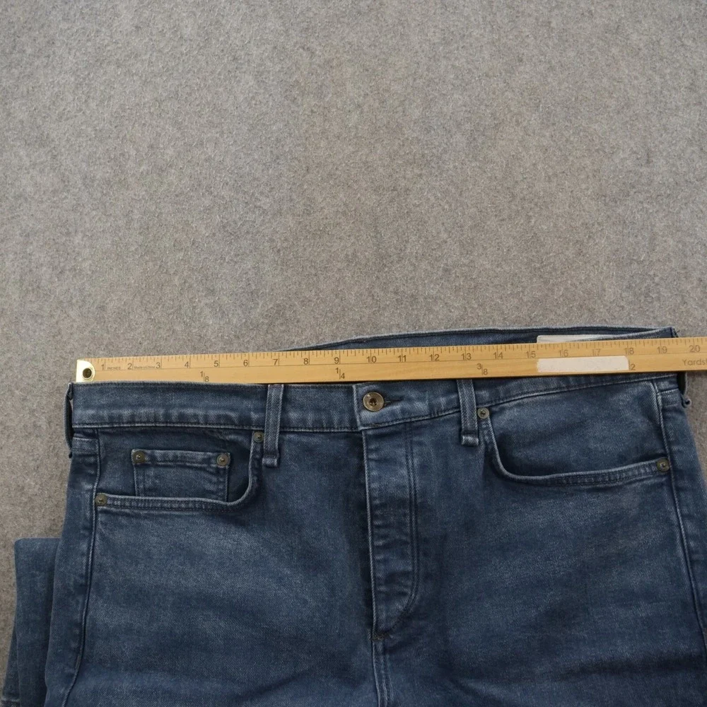 Rag & Bone Jeans Mens 38 Blue Fit 1 Extra Slim Straight Mid Rise Distressed